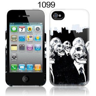 TaylorHe Skulls Assemble Fantasy iPhone 4 iPhone 4S Hard Case Printed Phone Case MADE IN THE UK All Around Printed on Sides 3D Sublimation Highest Quality Cell Phones & Accessories