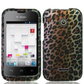 Huawei Inspira H867G / Prism 2 II U8686 / Glory H868c (T Mobile/StraightTalk) 2 Piece Snap On Glossy Hard Plastic Case Cover, Live Cheetah Print Cover + LCD Clear Screen Saver Protector: Cell Phones & Accessories
