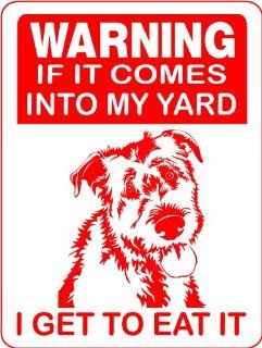 IRISH WOLFHOUND DOG SIGN 9"x12" ALUMINUM "ANIMALZRULE ORIGINAL DESIGN   "NO ONE ELSE IS AUTH0RIZED TO SELL THIS SIGN" (Any one else selling this sign is selling a CHEAP COPY) : Yard Signs : Patio, Lawn & Garden