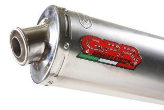 Gpr Exhaust System Classic Line Titanium Oval Slip On Kit With Link Pipe And Accessories for Bmw F 650 Cs: Automotive