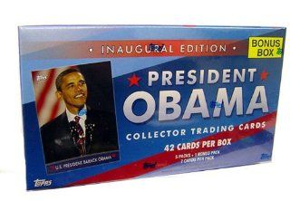 Barack Obama Value Box Presidential Topps Trading Cards (6 Packs) Toys & Games