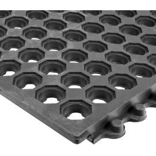 NoTrax T56 Ultra Mat Max Rubber Safety/Anti Fatigue Mat, For Wet or Greasy Areas, 3' Width x 5' Length x 3/4" Thickness, Black: Floor Matting: Industrial & Scientific