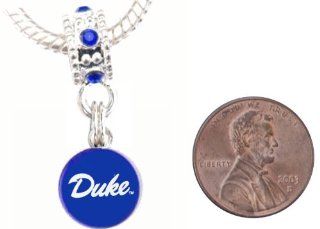 Duke University Charm with Connector Will Fit Pandora, Troll, Biagi and More. Can Also Be Worn As a Pendant. : Sports Fan Charms : Sports & Outdoors