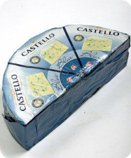 Blue Castello Cheese (Whole Wheel) Approximately 2 Lbs : Grocery & Gourmet Food