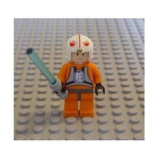 Lego Star Wars Mini Figure Luke Skywalker X Wing Pilot with Lightsaber (Approximately 45mm / 1.8 Inches Tall): Toys & Games