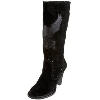 Harley Davidson Women's Carlin 16" Boot, Black, 6 M US: Shoes