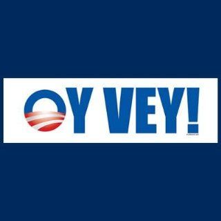 Printed OY VEY color political election 2012 Barack Obama Joe Biden Mitt Romney Paul Ryan Republican Democrat sticker decal for any smooth surface such as windows bumpers laptops or any smooth surface.: Everything Else