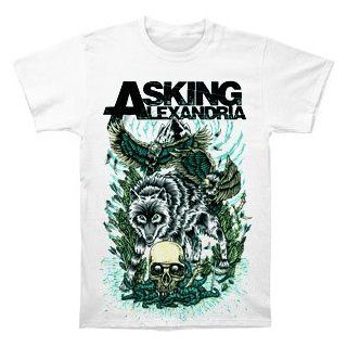 Asking Alexandria Winter Wolf Slim Fit T shirt X Large: Clothing