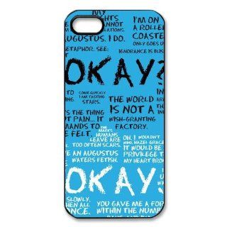 Funny Okay The Fault in Our Stars Quotes Protective Iphone 5/5S Case Back Case Cover for Iphone 5/5S: Cell Phones & Accessories