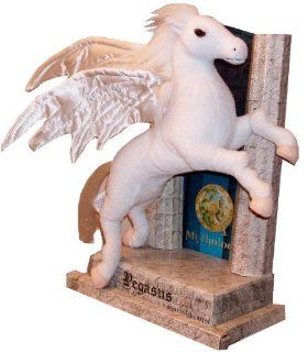 Sababa Toys Mythology Series 9 Inch Tall Myth Plush Creature   White Winged Horse PEGASUS: Toys & Games