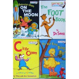 Dr Seuss Set 4 Bright Early Books for Beginning Beginers (It's Not Easy Being Big!, Berenstain Bears on the Moon, the Foot Book, C Is for Clown): Stephanie St. Pierre, Stan & Jan Berenstain Dr seuss: Books