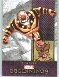 Marvel Beginnings #260 Sunfire (Non Sport Comic Trading Cards)(Upper Deck   2012 Series 2): Toys & Games
