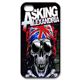 DIY Dream 4 Music Band Design Asking Alexandria Print Black Case With Hard Shell Cover for Apple iPhone 4/4S: Cell Phones & Accessories