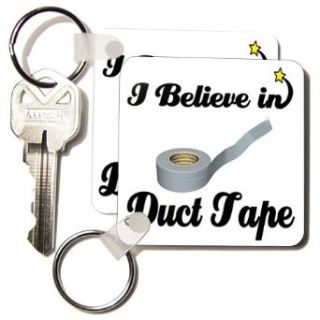 Dooni Designs I Believe In Designs   I Believe In Duct Tape   Key Chains   set of 2 Key Chains: Clothing
