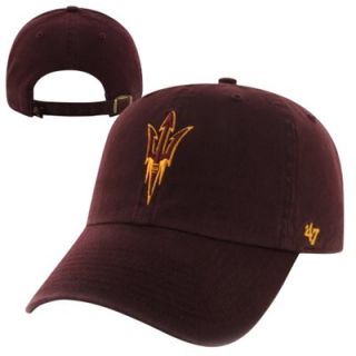 47 Brand Arizona State Sun Devils Clean Up Adjustable Hat   Maroon