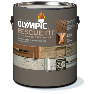 Olympic RESCUE IT! 114 fl oz White and Must Be Tinted Restoration Textured Solid Exterior Stain