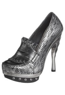 New Rock   PUNK   High heels   silver