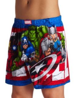 Briefly Stated Men's Avengers Interactive Boxer, Multi, Small: Clothing