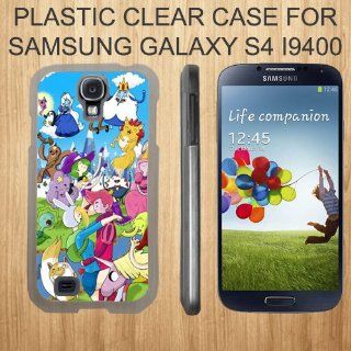 Adventure Time Collage Custom Case for Samsung Galaxy S4 Slim Plastic snap Cover CLEAR   (Ships from CA): Cell Phones & Accessories