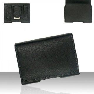 Faux Leather Folio Pouch Black Cover Case for Motorola i730 Nextel Sprint: Cell Phones & Accessories