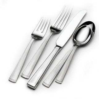 Wallace Faade 65 Piece Stainless Steel Flatware Set with Bonus Chest, Service for 12: Kitchen & Dining