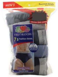 7 Fruit of the Loom Men's Assorted Color Fashion Briefs   Style 5P4609 / 7P4609 at  Mens Clothing store: Briefs Underwear