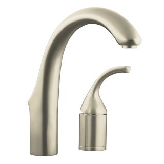 KOHLER Forte Vibrant Brushed Nickel High Arc Kitchen Faucet