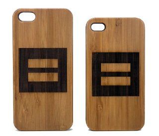 Equality Symbol iPhone 5 5S Case. Eco Friendly Bamboo Wood Cover. Marriage Equality. Gay Lesbian Pride. LGBT Human Rights Logo Red Equal Sign: Cell Phones & Accessories