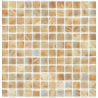 Elida Ceramica Recycled Coconut Glass Mosaic Square Indoor/Outdoor Wall Tile (Common: 12 in x 12 in; Actual: 12.5 in x 12.5 in)