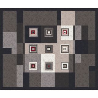 Milliken Bloques 10 ft 9 in x 13 ft 2 in Rectangular Black Geometric Area Rug