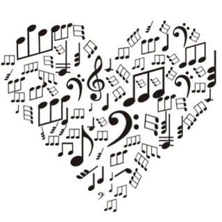 23.6" X 33.4" Heart Contain Lots of Musical Note Wall Decor Wall Art Decal Sticker Decor Music Notes Mural DIY Vinyl Lettering Saying Dcor Room Home   Nursery Wall Decor