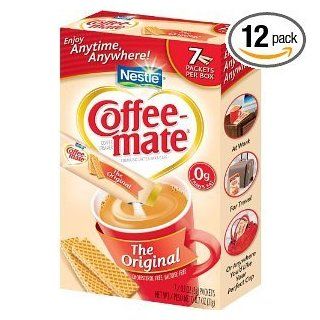 CoffeeMate Original Coffee Creamer (Case Count: 12 per case)(Item Size: 7 Pouches)(Pouches, 0.1 OZ) (Case Contains: 84 Pouches) : Nondairy Coffee Creamers : Grocery & Gourmet Food