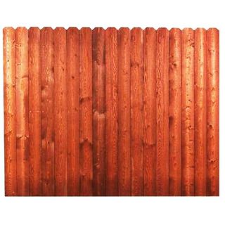 Pine Dog Ear Pressure Treated Wood Fence Privacy Panel (Common 6 ft x 8 ft; Actual 6 ft x 8 ft)