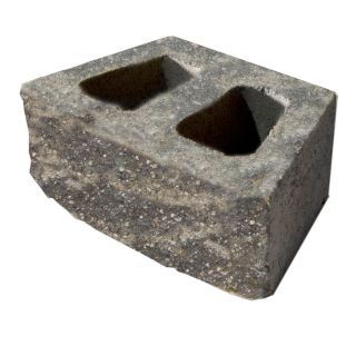 Fulton Tan/Charcoal Basic Retaining Wall Block (Common 16 in x 6 in; Actual 16 in x 6 in)