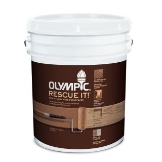 Olympic RESCUE IT 570 fl oz White and Must Be Tinted Restoration Textured Solid Exterior Stain