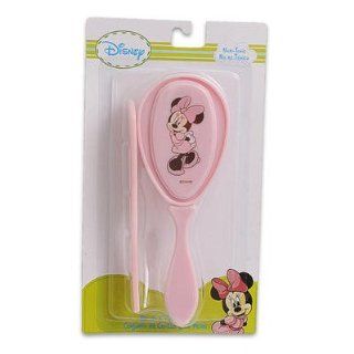 Disney Baby Minnie Mouse Hair Brush & Comb Set (Pink) : Beauty