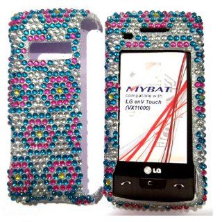 Hard Plastic Snap on Cover Fits LG VX11000 EnV Touch Hexagon Full Diamond Rhinestone Verizon (does NOT fit LG VX10000 Voyager): Cell Phones & Accessories