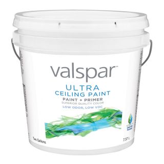 Valspar Ultra 256 fl oz Interior Flat Ceiling White Latex Base Paint and Primer in One