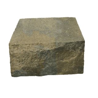 allen + roth Cassay Tan/Charcoal Basic Retaining Wall Block (Common 8 in x 4 in; Actual 8 in x 4 in)