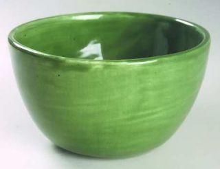Pottery Barn Sausalito Moss Green Coupe Cereal Bowl, Fine China Dinnerware   All