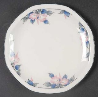 Royal Doulton Bloomsbury Bread & Butter Plate, Fine China Dinnerware   Pink Flow
