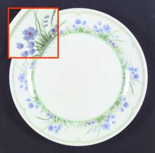 Mikasa Blue Mist Dinner Plate, Fine China Dinnerware   Super Ceram, Blue Flowers