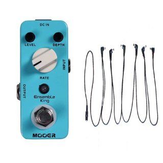 Mooer Guitar Effect Pedal Ensemble King Chorus True Bypass Free 6 Ways Cable: Musical Instruments