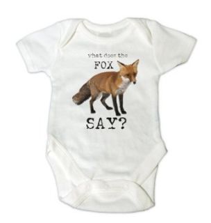 What does the fox say? Baby Onesie: Infant And Toddler Bodysuits: Clothing