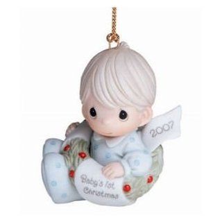 Precious Moments **Baby's First Christmas, Boy, 2007, Ornament** 710006: Baby