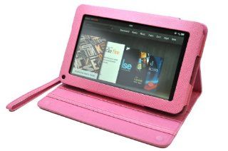 CrazyOnDigital Stand Leather Case Cover Fits  Kindle Fire Tablet (Pink)[Doesn't fit Kindle Fire HD]: Kindle Store