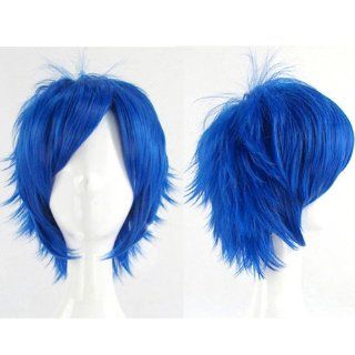 Kazehaya Royal Blue Short 35cm CaseEden original 4 piece set (+ stand + wig hair net two) Heat high quality genuine CaseEden in space time that is either [cosplay wig VOCALOID KAITO] much (japan import): Toys & Games