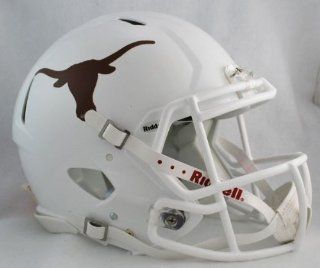 NCAA Texas Longhorns Revolution Speed Full Size Authentic Football Helmet : Sports Fan Football Helmets : Sports & Outdoors