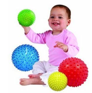 Toy / Play Edushape 4 Pack Sensory Ball Mega Pack, Colors May Vary, for, babies, fidget, toys, autism Game / Kid / Child: Toys & Games
