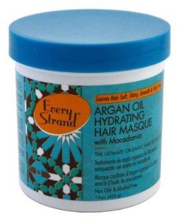 Every Strand Argan Oil Hydrate Hair Masque 15 oz. Jar: Health & Personal Care